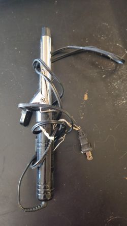Chrome Curling Iron with Clamp