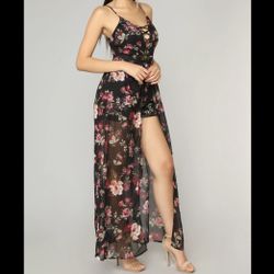 Floral Maxi Romper