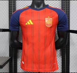 Spain National Team Soccer Jersey Shirt Red Blue Yellow - Size L