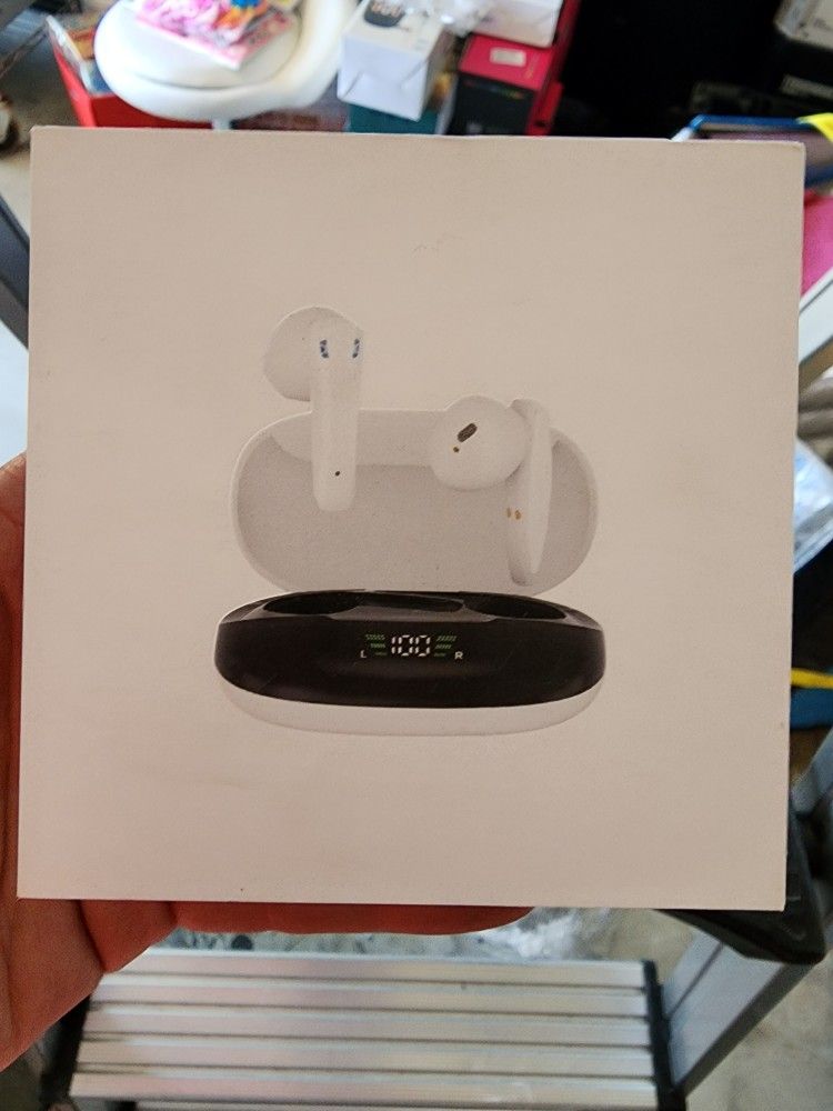 White Bluetooth Headset
