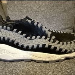 NEW $160 Nike FOOTSCAPE Woven Size 8.5 Women (or 7 Men) Black Smoke Grey Shoes