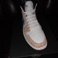 New Jordan 1 Mid SE Brushstroke Paint Splatter