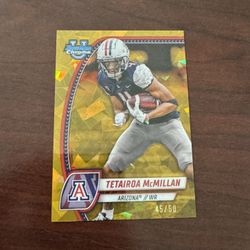 2024 Bowman U Chrome Sapphire Edition Gold /50 Tetairoa McMillan #170