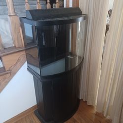 20 -30 Gallon  Fish Tank With Glass Top Light and Cabinet Included