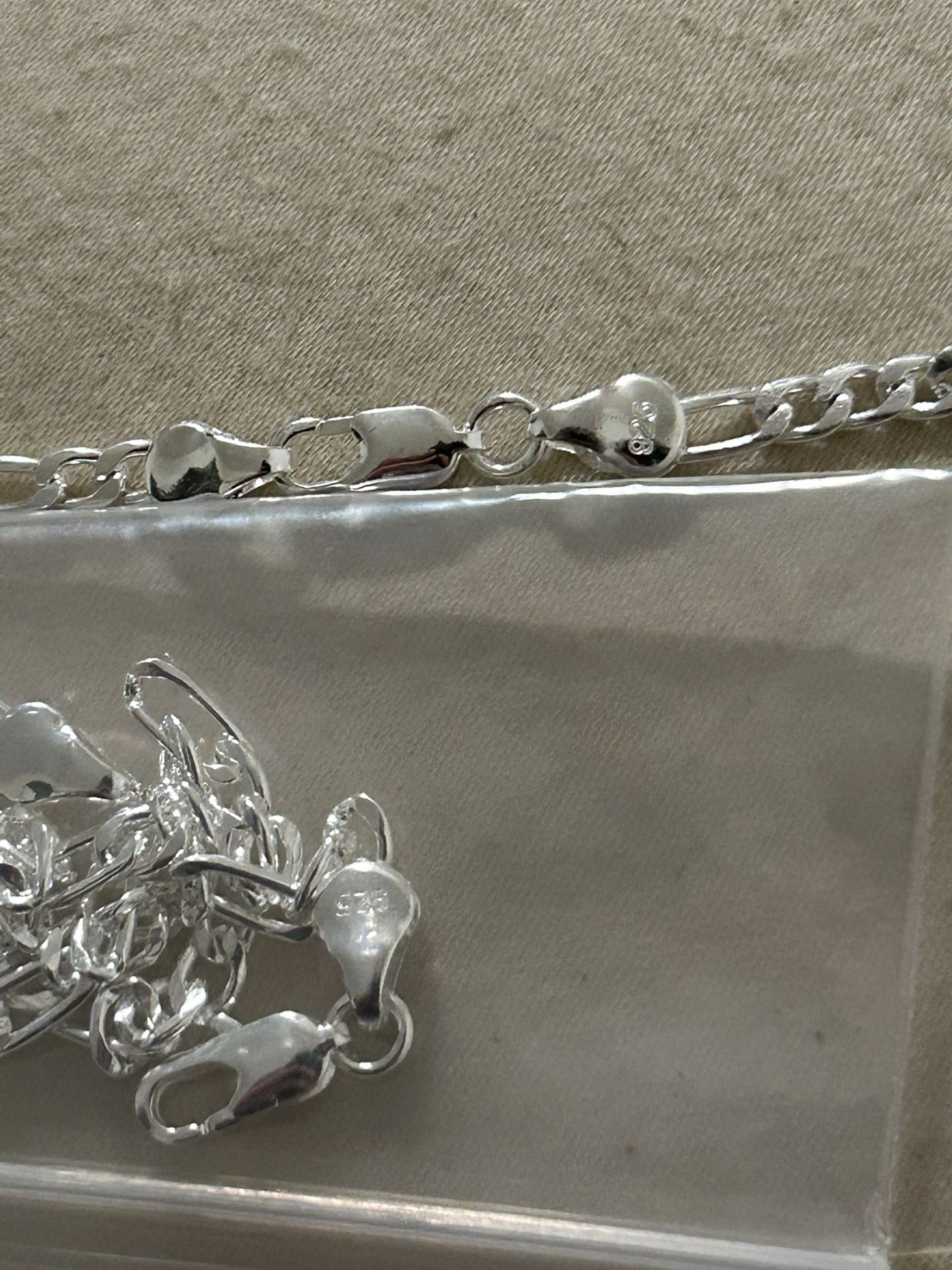 Silver Chain And Bracelet