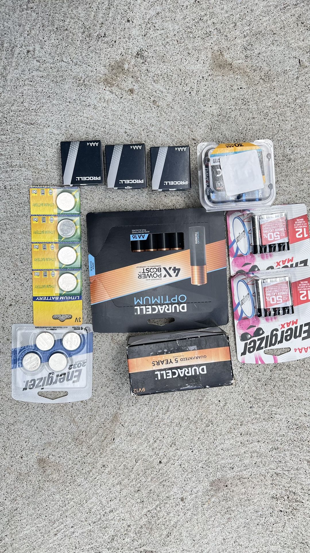 Assorted Batteries NEW