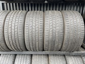 4- USED TIRES 255 40 19 CONTINENTALS MUSTANG CAMARO MAXIMA