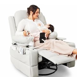 Rocking Chair Nursery with Adjustable Armrests ( Read Description)
