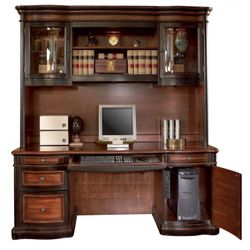 Coaster Gorman Wood Executive Desk With Hutch