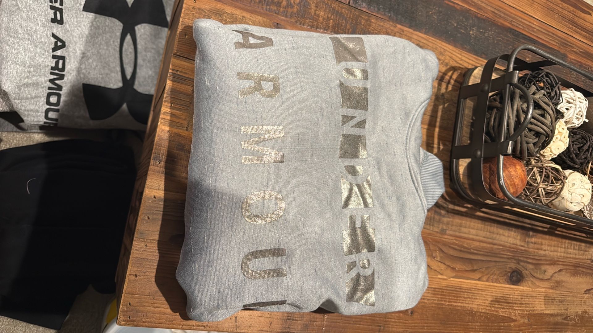 Gray Under Armor hoodie 