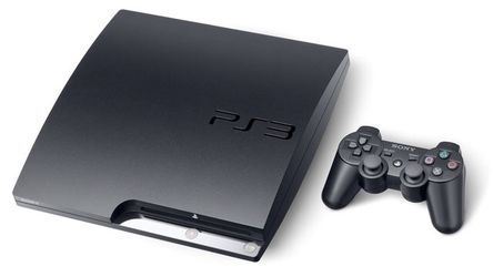 PS3 with Movies in English and Spanish with a controller