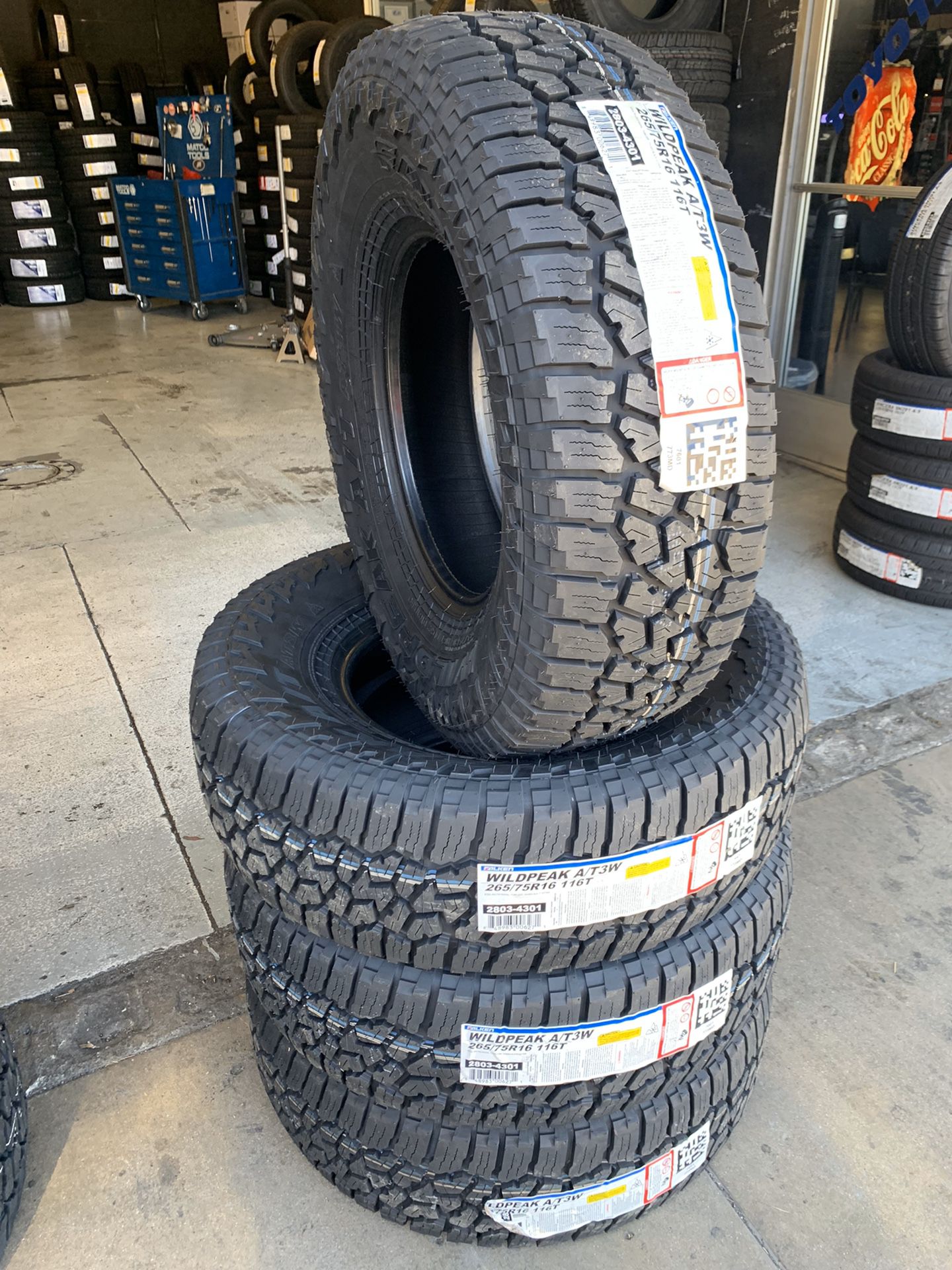 265/75/16 New set of Falken AT tires installed