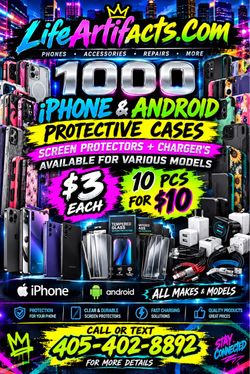 iPhone , Androids Cases & More !