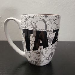 RARE Looney Tunes Tasmanian Devil Six Flags Mug Pre Owned