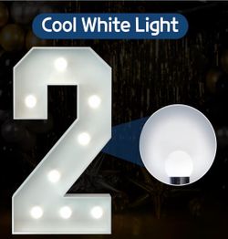 IMPRSV Marquee Number 2 Light 3 ft