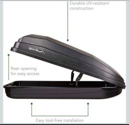 SportRack Vista XL Rear Opening Cargo Box,Black