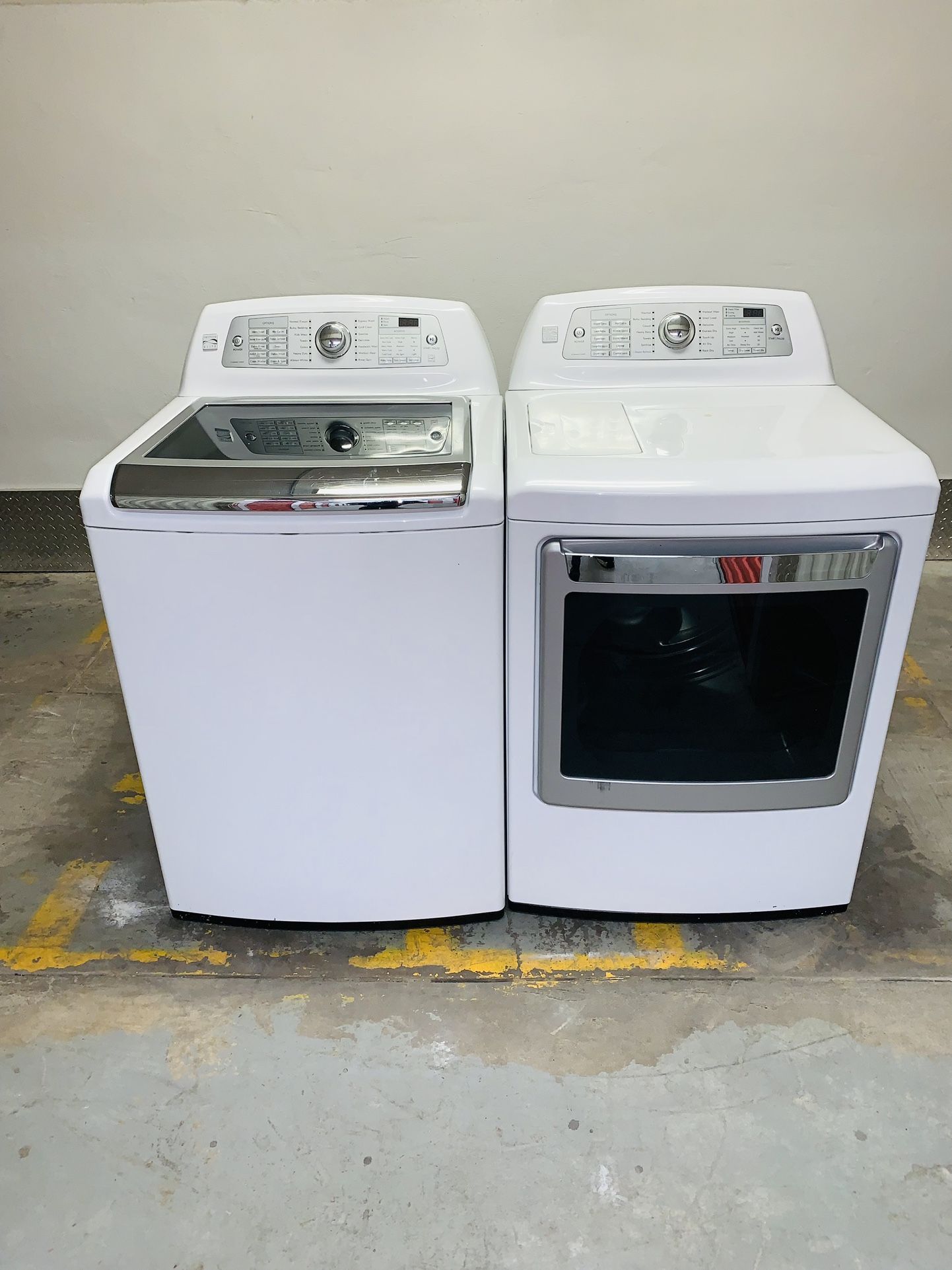 Kenmore washer and dryer in very perfect condition a receipt for 90 days warranty