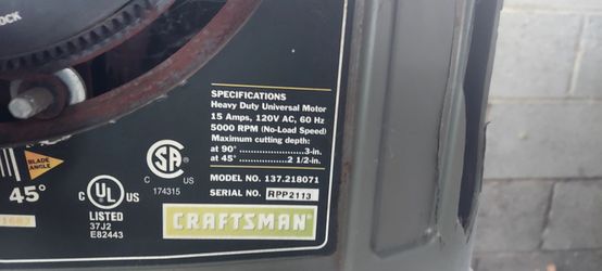Craftsman 10" table saw