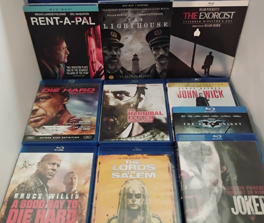 Blu-ray Lot 23 Horror/Action Titles