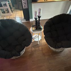 Papasan Swivel Chairs