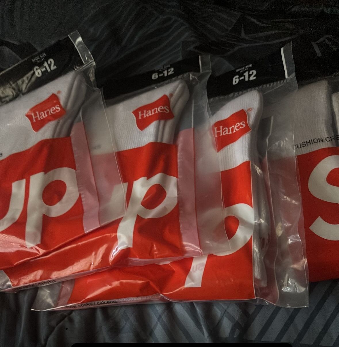 supreme Socks Brand New Fit Sizes 6-12
