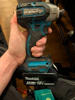 akita 18V Brushless QUIET Oil-Impulse Impact Driver + 5.0Ah Battery