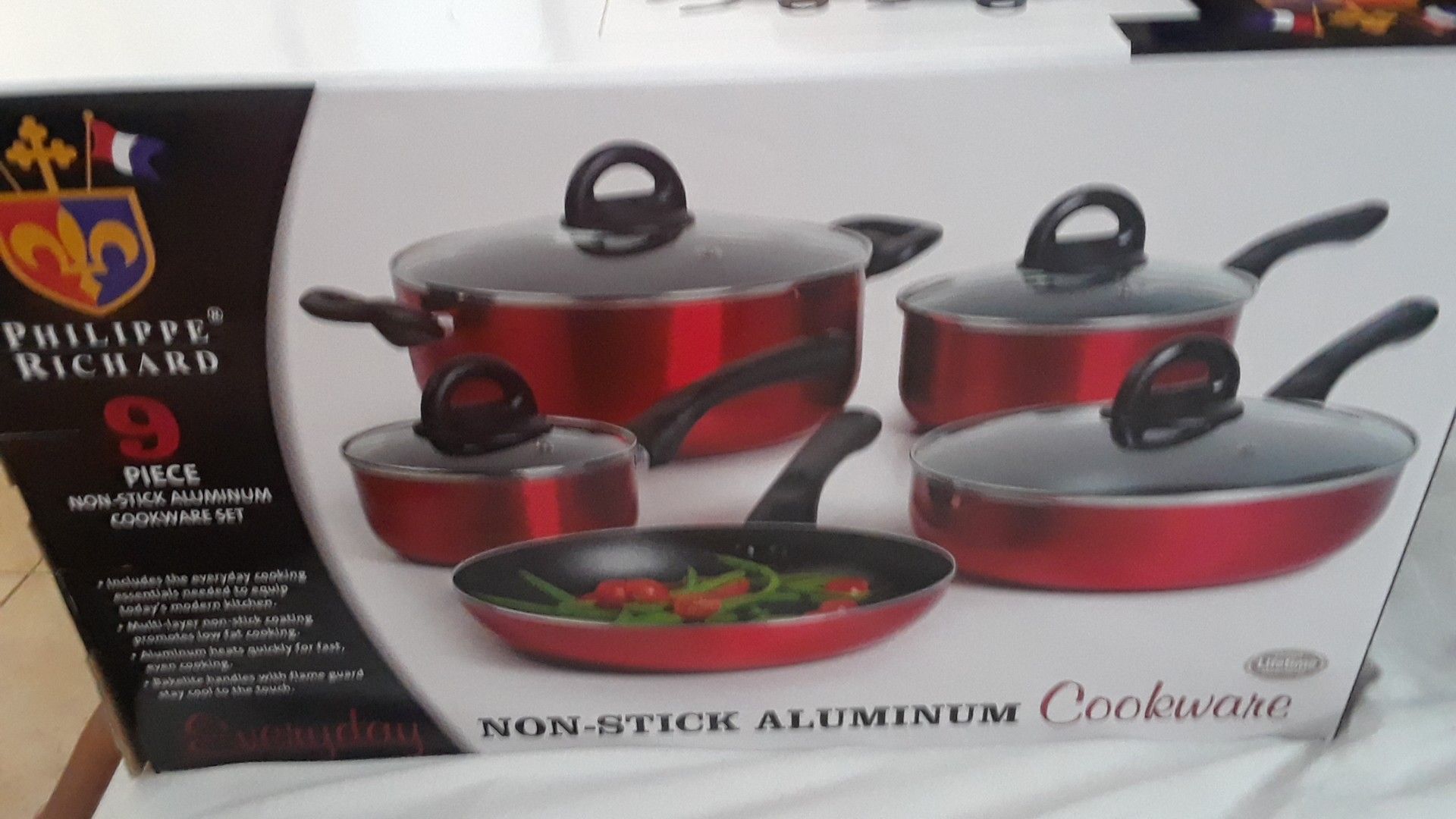 Philippe Richard 9 piece non-stick aluminum cookware set