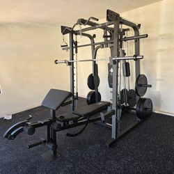 Smith Machine 2001 | Multi-Use Adj Bench | Gym Equipment | Fitness | Squat Rack | Excercise |🔴WEIGHTS AND BARBELL SOLD SEPARATELY 🔴 FREE DELIVERY 🚚