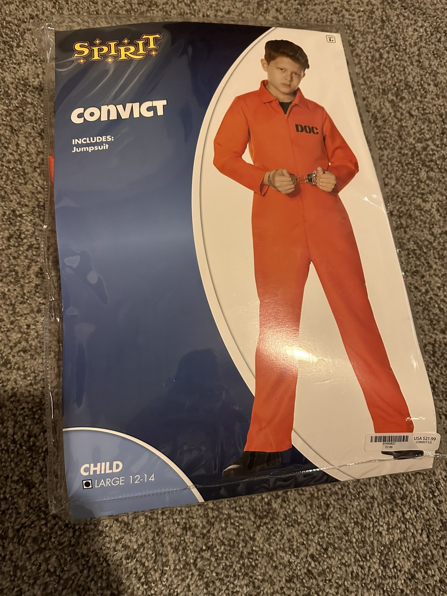 Youth Prisoner Halloween Costume 