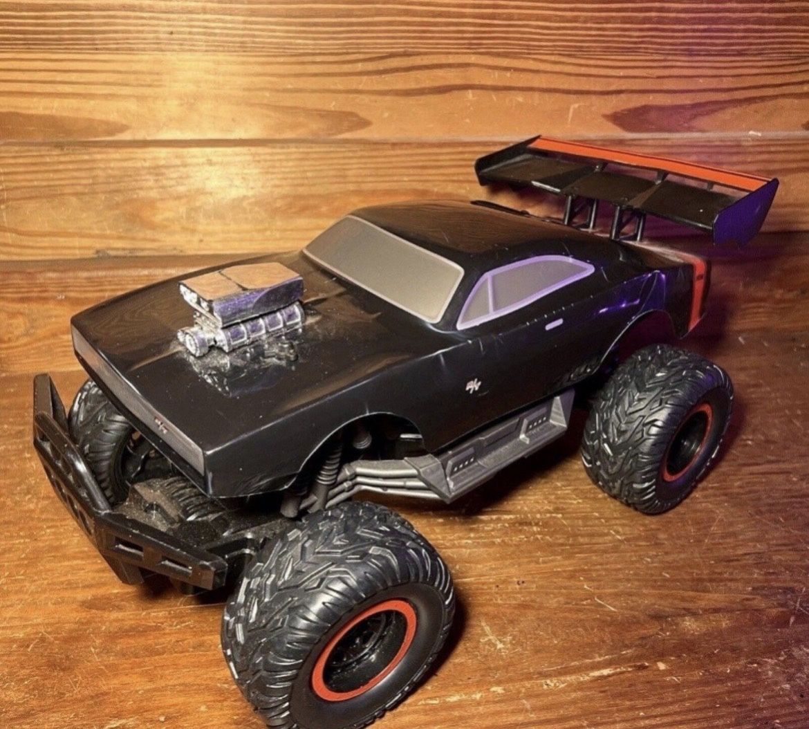 Jada Fast & Furious R/C Car 1970 Dom’s Dodge Charger 4x4 NO REMOTE Big Wheels RC