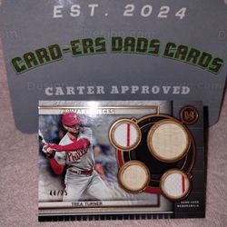 Trea Turner Game Used Jersey And Bat