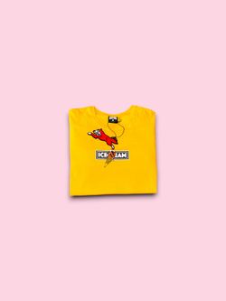 Icecream Billionaire Boys Club long sleeve print t-shirt yellow mens XL