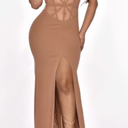 Nude Mermaid Dress