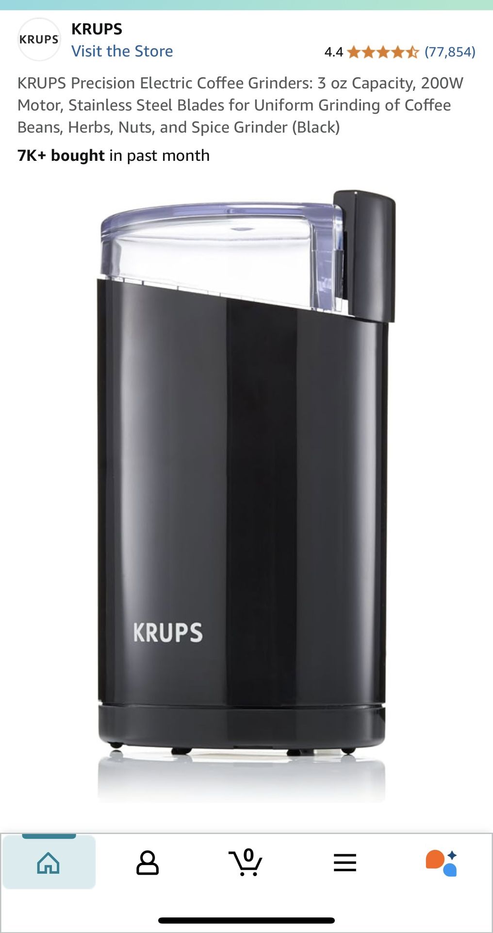 Krups 3 Oz Coffee Grinder