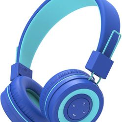 iClever BTH02 Kids Headphones, Kids Wireless Headphones with MIC, 22H Playtime, Bluetooth 5.0 & Stereo Sound, Foldable, Adjustable Headband, Childrens