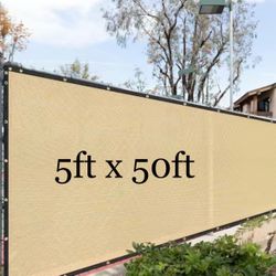 FENCE SCREEN 5 x 50 Privacy Screen - BEIGE 5x50