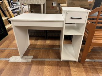 Compact Computer Desk with Drawer and CPU Stand