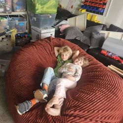 Big Joe Fuf Oversized 6feet Foam Beanbag Whis Removable Cover, Like New 