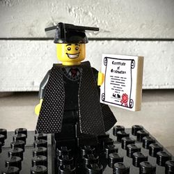 Lego Graduate Custom Minifigure