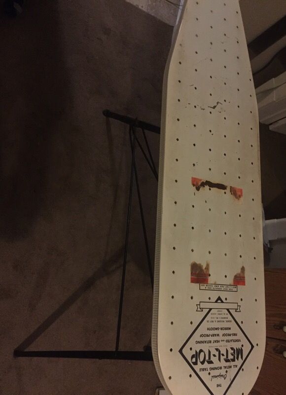(Will Large vintage ironing board ~ The Original All Metal Ironing Table Met-L-Top