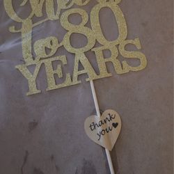 80th Birthday Cake Toppers 