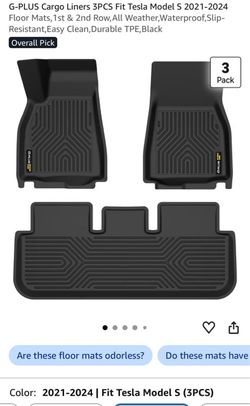 Tesla Model S Floor Mats ‘21-‘24