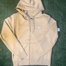 100% Authentic Brand New Ralph Lauren Zip Up With Tags Size M Beige 