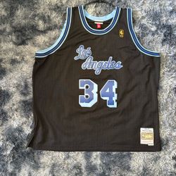 LA Lakers Shaq Mitchell & Ness Hardwood Classic Jersey