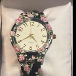 Women’s floral brand  watch