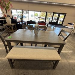 6 PC DINING TABLE 