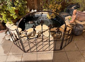 Vintage fireplace screen