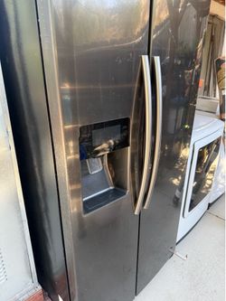 Free recliner couch and refrigerator