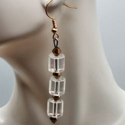 Transparent Gold Earrings 
