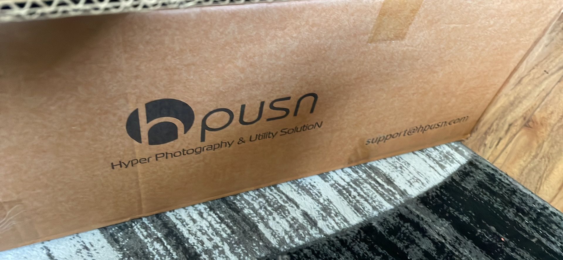 HPUSN Hyper Photography & Utility Solutions 2 Umbrella Set W/ Stands & Lights Including:2 soft box  , 2 soft umbrellas, light stand 6 4 background clo